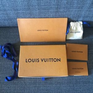 Louis Vuitton box, dust bag, tiny dust bag